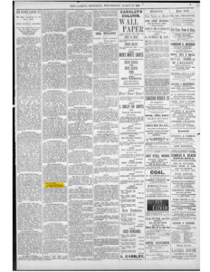 Newspaper article by Edith Eaton about the Wing Sing family